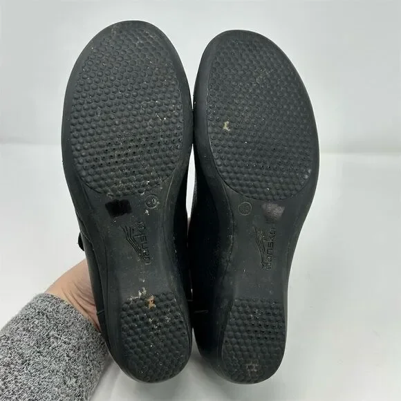 Dansko Franny Women's Black Leather Loafers Size 40 (US 9.5-10) Casual Shoes - Picture 8 of 10